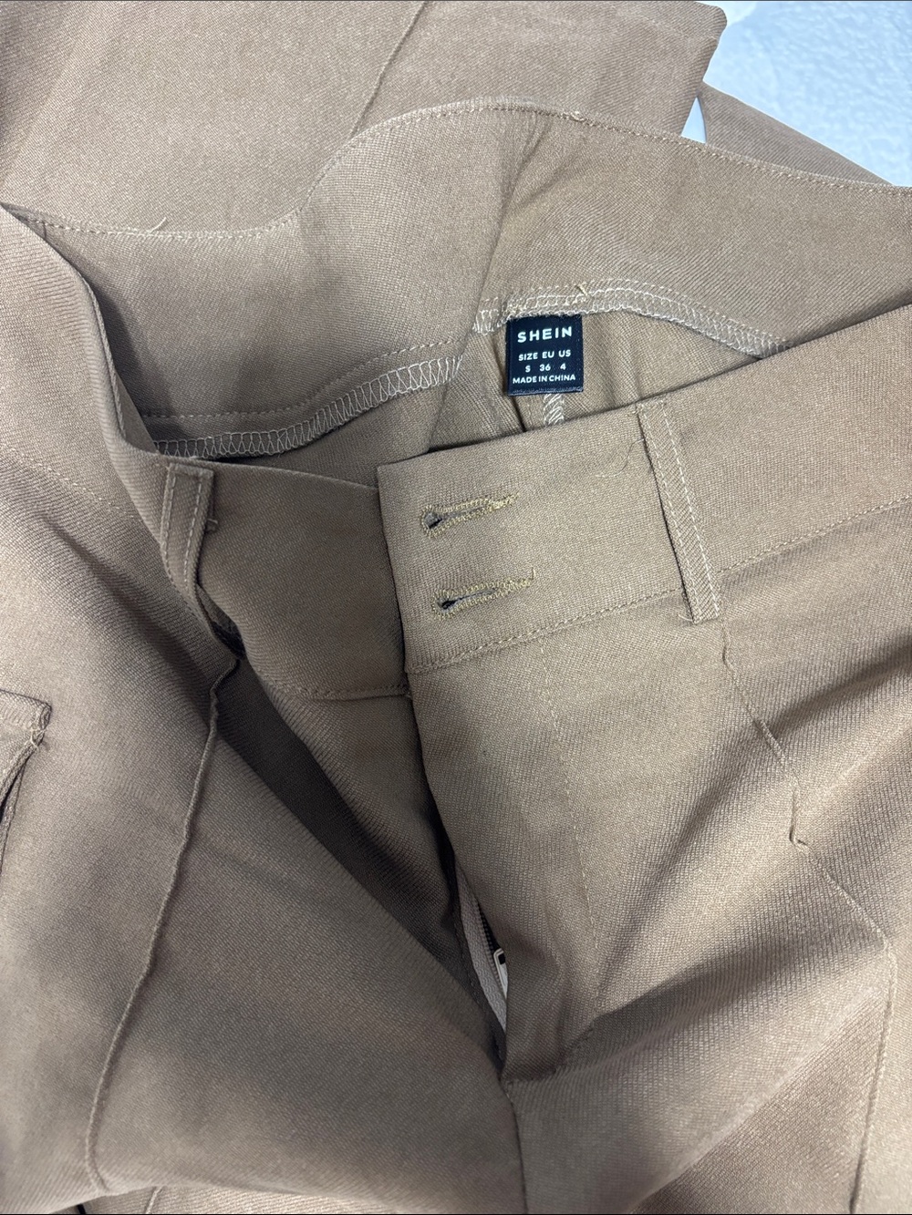 SHEIN women’s  Tan Brown Chinos